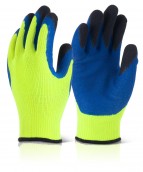 Latex Thermo-Star F-Dip - Yellow/Navy Gloves