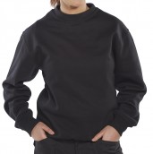 Black Click Polycotton Sweatshirt - Various Sizes