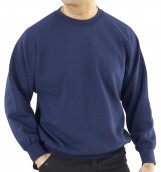 Navy Polycotton Sweatshirt - Various Sizes