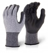 Grey PU Coated Cut Resistant Glove - Various Sizes