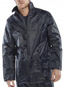 Navy Nylon/PVC Coated Jacket - Various Sizes