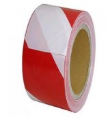 Red/White Non Adhesive Barrier Tape - 72mm x 500m