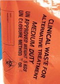 Large Orange Clinical Waste Bag  - Heavy Duty