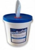 Blue Sanisafe 3 Bucket Sanitizing Surface Wet Wipes
