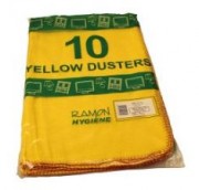 Yellow Dusters 50 x 35 - Pack of 10