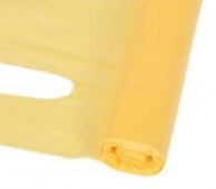 20 Micron Yellow Disposable Aprons on a roll - 138cm Long