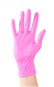 Pink Nitrile Gloves Powder Free - Various Sizes