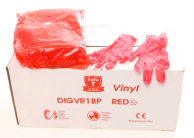 Red Vinyl Gloves (Bulk Pack 2000/Case) - Various Sizes