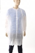 Non Woven Visitors Coat With Elasticated Cuff - Various Sizes