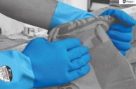 Taskmaster Blue 2 Tone Latex Gloves - Various Sizes
