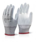 White Palm Coated Gloves - Various Sizes