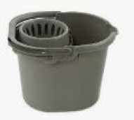 12Litre Grey Mop Bucket & Rose