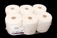 2 Ply White Embossed Laminated Roll - 175m x 200mm