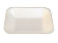 18D White Polystyrene Trays - 265 x 189 x 20mm