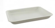 8D White Polystyrene Trays - 265 x 133 x 20mm
