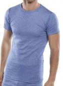 Blue Short Sleeve Thermal Vest - Various Sizes