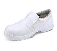 White Slip on Microfibre Shoe - Various Sizes