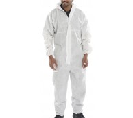 White Disposable Protective Coverall - Various Sizes