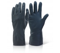 Black Rubber Gloves Large