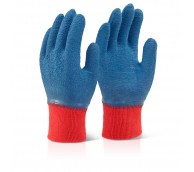 Latex Fully Coated Gripper Glove Blue