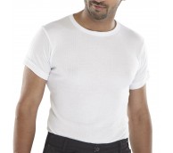 White Short Sleeve Thermal Vest - Various Sizes