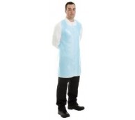 20 Micron Blue Disposable Aprons on a roll - 138cm Long