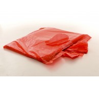 13 Micron Red Disposable Apron 106cm - Flat Pack