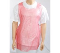 13 Micron Red Disposable Aprons on a roll - 106cm Long