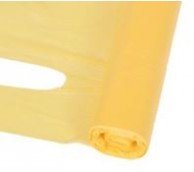 20 Micron Yellow Disposable Aprons on a roll - 138cm Long