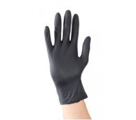 Powder Free Black Nitrile Gloves - Various Sizes