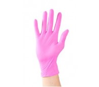 Powder Free Pink Nitrile Gloves - Various Sizes