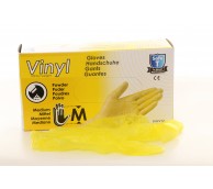 Yellow Vinyl Gloves  - Various Sizes