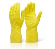 Yellow Household Rubber Gloves - Various Sizes