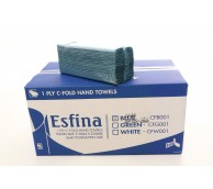 Esfina Blue C-Fold Hand Towel - 310 x 230mm